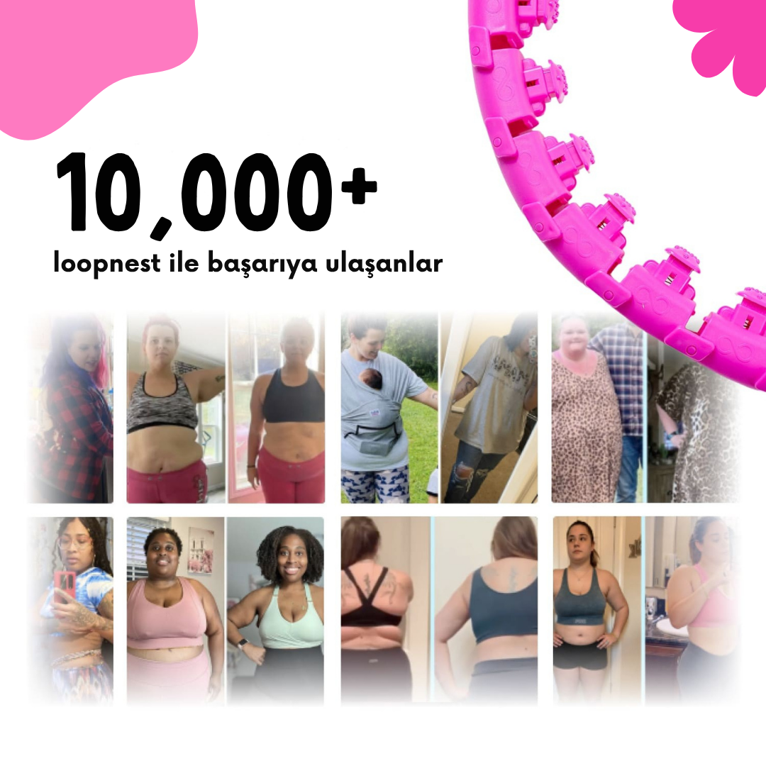 Loopnest™  Evde Kolay Egzersiz İçin Ağırlıklı Hulahop