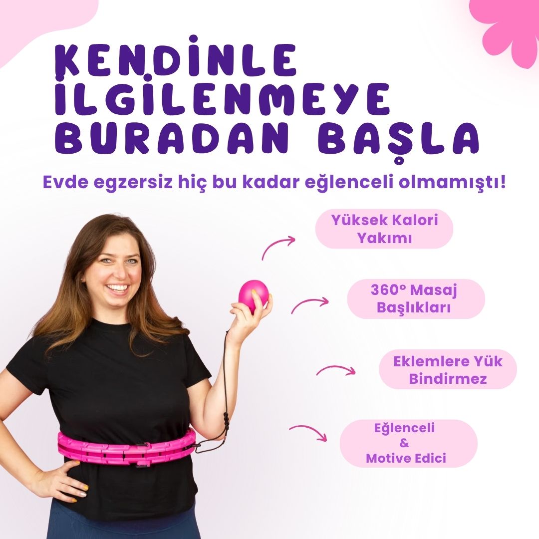 Loopnest™  Evde Kolay Egzersiz İçin Ağırlıklı Hulahop